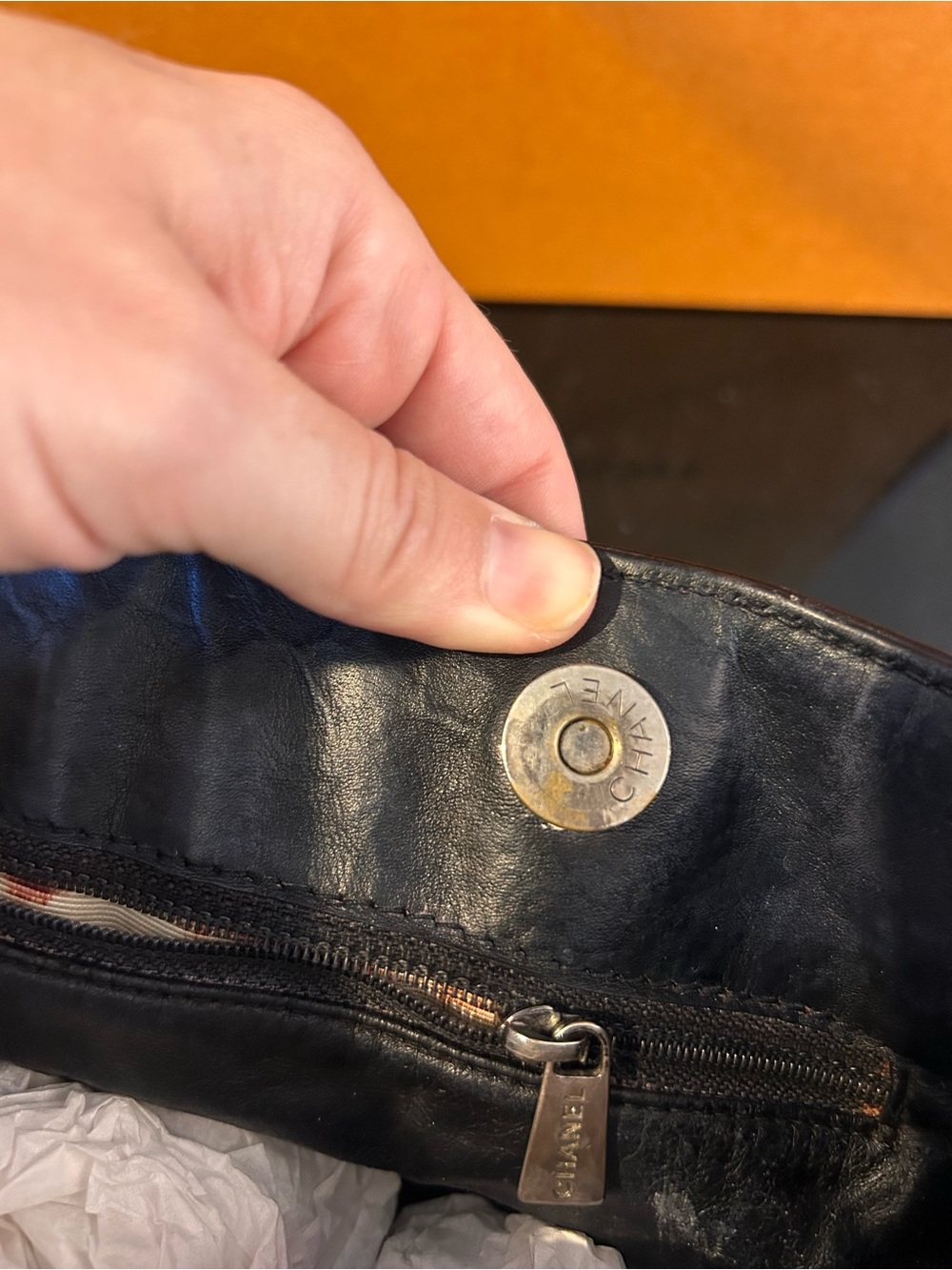 CHANEL Black Quilted Leather Shoulder Tote with Silver Chain - Picture 16 of 16